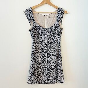 Floral Blue and White Dress